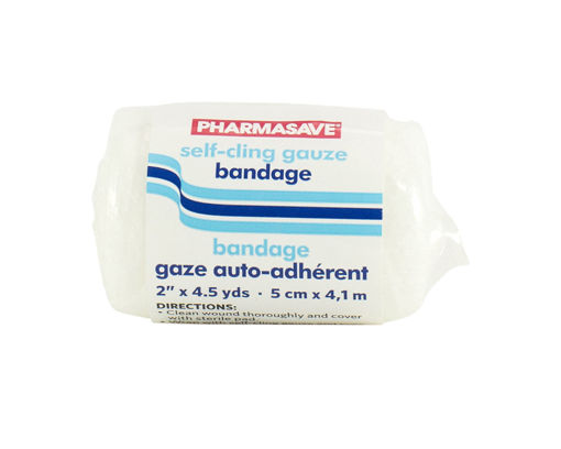 Picture of PHARMASAVE BANDAGE ROLLS SELF-CLING 2INX4.5YDS (5CM X 4.1M)                