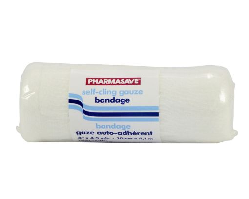 Picture of PHARMASAVE BANDAGE ROLLS SELF-CLING 4INX4.5YDS (10CM X 4.1M)               