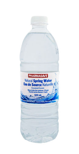 Picture of PHARMASAVE NATURAL SPRING WATER (ONT, ATL ONLY) 500ML                      