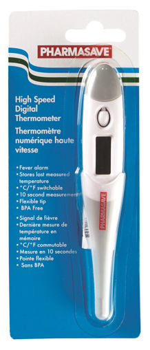 Picture of PHARMASAVE HIGH SPEED DIGITAL THERMOMETER 10 SECOND                        