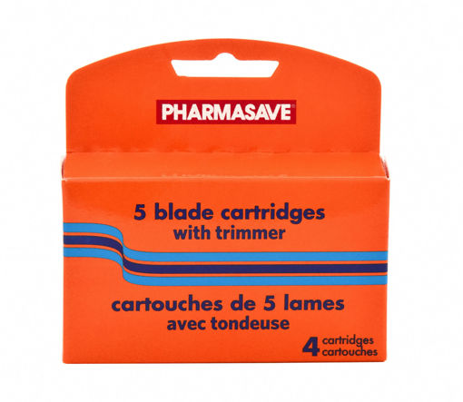 Picture of PHARMASAVE 5 BLADE CARTRIDGES - MENS 4S                                    