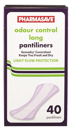 Picture of PHARMASAVE PANTILINER - LONG ODOUR CONTROL 40S                             
