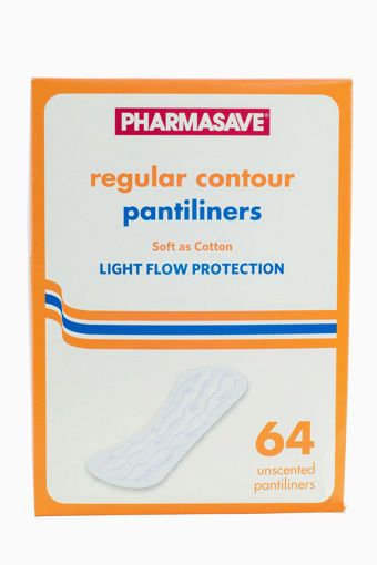 Picture of PHARMASAVE PANTILINER - ODOUR CONTROL - REGULAR 64S                        