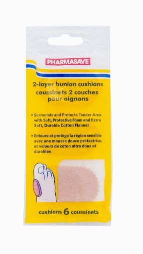 Picture of PHARMASAVE BUNION CUSHIONS 2-LAYER 6S                                      