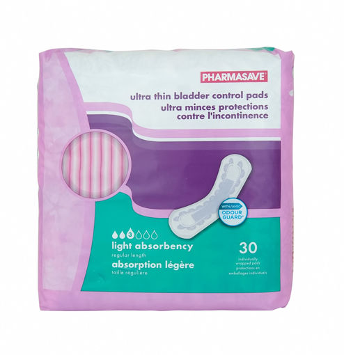 Picture of PHARMASAVE BLADDER CONTROL PADS – ULTRA THIN 30S                           