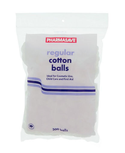 Picture of PHARMASAVE COTTON BALLS 300S                                               