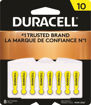 Picture of DURACELL HEARING AID BATTERIES - 10 8S