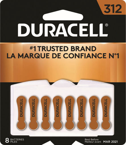 Picture of DURACELL HEARING AID BATTERIES - 312 8S
