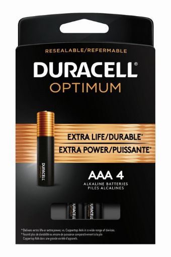 Picture of DURACELL OPTIMUM BATTERIES AAA 4S