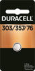 Picture of DURACELL WATCH BATTERY - SILVER OXIDE D303/357 1S                          