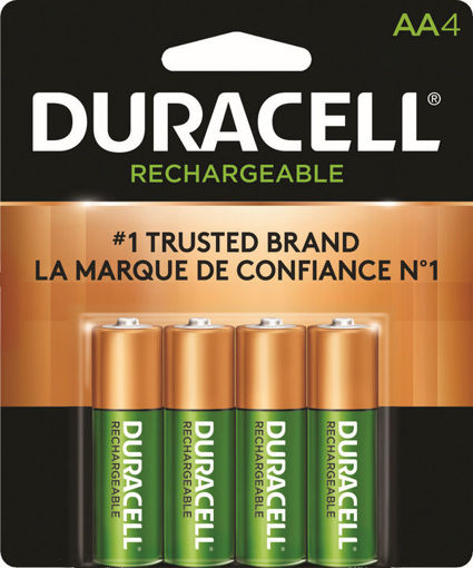 Picture of DURACELL STAYCHARGED RECHARGEABLE BATTERIES AA 4S                          
