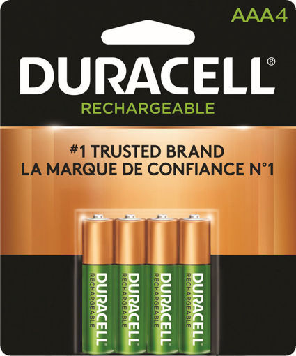 Picture of DURACELL STAYCHARGED RECHARGEABLE BATTERIES AAA 4S                         