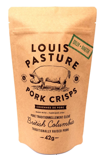 Picture of LOUIS PASTURE PORK CRISPS - DILLY 42GR                         