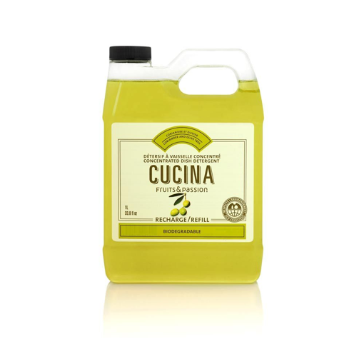 Picture of CUCINA FRUITS and PASSION CONCENTRATED DISH DETERGENT REFILL - CORIANDER AND OLIVE TREE 1LT