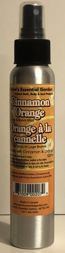 Picture of NATURES ESSENTIAL GARDEN BODY and ROOM MISTER - CINNAMON ORANGE 120ML