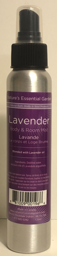 Picture of NATURES ESSENTIAL GARDEN BODY and ROOM MISTER - LAVENDER 120ML