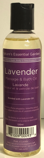 Picture of NATURES ESSENTIAL GARDEN MASSAGE and BATH OIL - LAVENDER 120 ML
