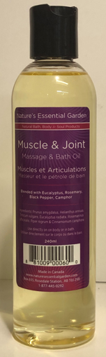 Picture of NATURES ESSENTIAL GARDEN MASSAGE and BATH OIL - MUSCLE and JOINT 240 ML