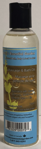 Picture of NATURES ESSENTIAL GARDEN MASSAGE and BATH OIL - UNSCENTED 120 ML