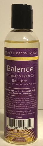 Picture of NATURES ESSENTIAL GARDEN MASSAGE and BATH OIL -  BALANCE 120 ML