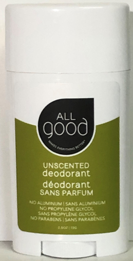 Picture of ALL GOOD DEODORANT - UNSCENTED 72GR
