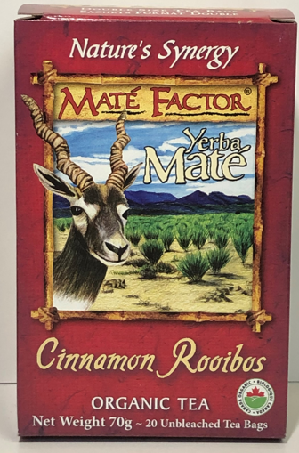 Picture of MATE FACTOR ORGANIC TEA - CINNAMON ROOIBOS 20S                  