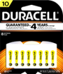 Picture of DURACELL HEARING AID BATTERIES - 10 8S