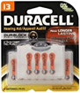 Picture of DURACELL HEARING AID BATTERIES - MERCURY FREE SIZE 13 12S                  