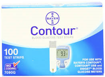 Picture of ASCENSIA CONTOUR BLOOD GLUCOSE TEST STRIPS 100S                            