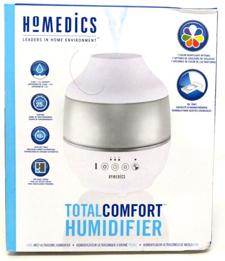 Picture of HOMEDICS TOTALCOMFORT COOL MIST ULTRSNC HUMIDIFIER 360 DEG NOZZLE and ESS OIL