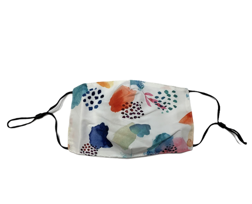 Picture of HARMAN 6X7 INCH FACE MASK - ADULT - WATERCOLOR FLORAL 140GR #FM9399A