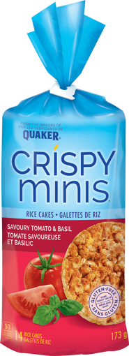 Picture of QUAKER RICE CAKES - SAVOURY TOMATO BASIL 173GR