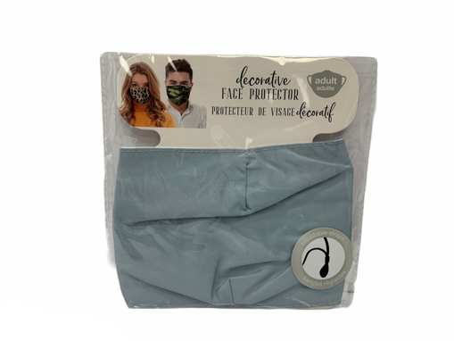 Picture of HARMAN 6X7 INCH FACE MASK - ADULT - SOLID DUSTY BLUE 140GSM #FM7342A