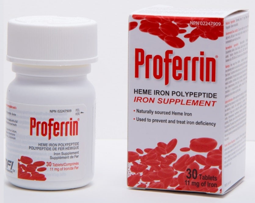 Picture of PROFERRIN - IRON SUPPLEMENT 11MG 30S   