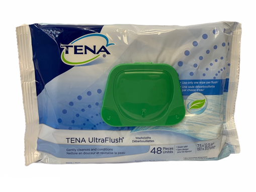 Picture of TENA ULTRA FLUSH WASHCLOTHS 48S