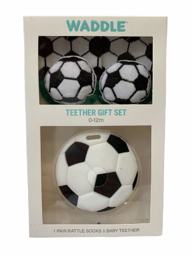 Picture of WADDLE RATTLE SOCK and SILLY CHEW - SOCCER 101138