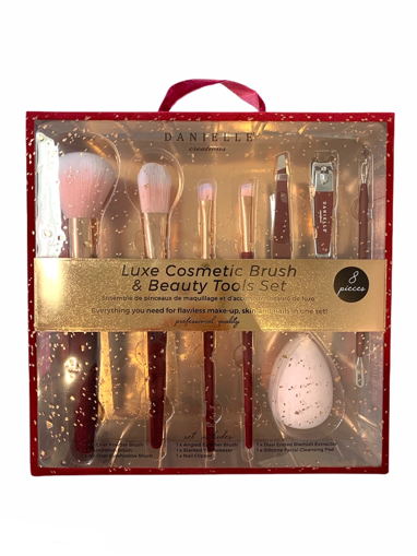 Picture of DANIELLE VELVET BEAUTY ESSENTIALS SET 8PC - RED                            