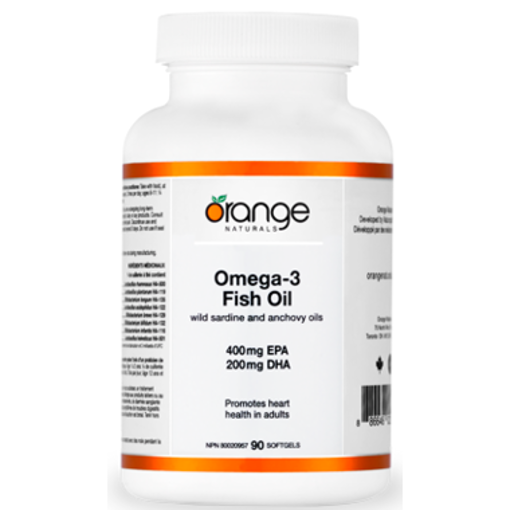 Picture of ORANGE NATURALS OMEGA-3 FISH OIL 400/200MG 90S                             