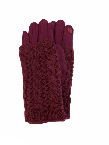 Picture of WINTER GLOVES BURGUNDY 1058-04                     