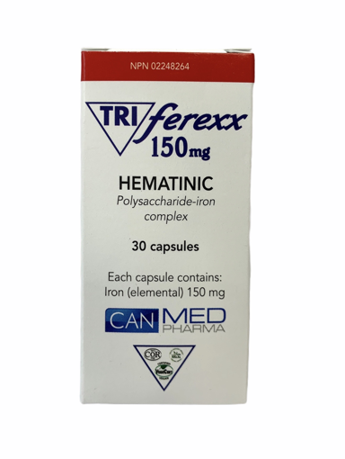 Picture of TRIFEREXX HEMATINIC POLYSACCHARIDE-IRON COMPLEX 150MG 30S                    