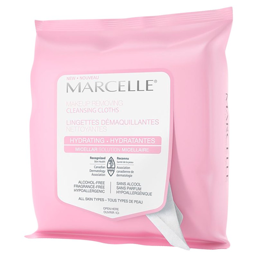 Picture of MARCELLE CLEANSING CLOTHS HYDRATING BIODEGRADABLE RECYCLABLE 25S           