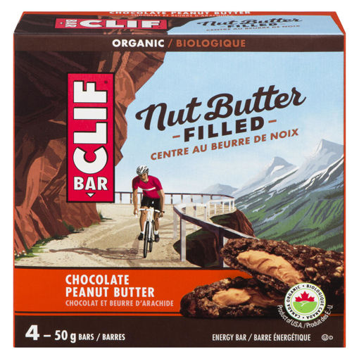 Picture of CLIF NUT BUTTER BAR FILLED - CHOCOLATE PEANUT 4S