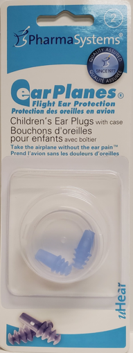 Picture of PHARMASYSTEMS CHILDRENS EAR PLANES - WITH CASE 1PR