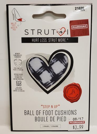 Picture of STRUT N IT STEP UP BALL OF FOOT - PLAID FANTASY 1PR                        