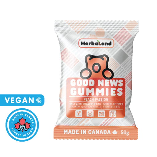 Picture of HERBALAND GOOD NEWS GUMMIES - PEACH PASSION 50GR