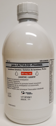 Picture of PHARMASCIENCE LACTULOSE SOLUTION 500ML                  