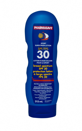 Picture of PHARMASAVE SUNSCREEN LOTION SPORT SPF30 315ML                              