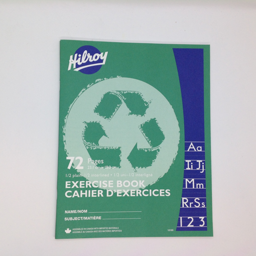 Picture of HILROY PRIMARY EXERCISE BOOK - INTERLINED and PLAIN - RECYCLED