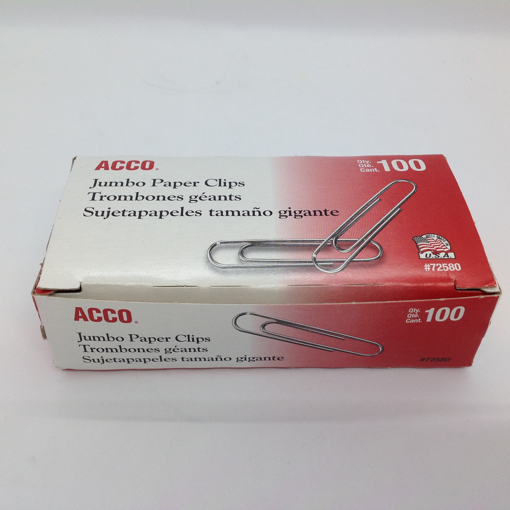 Picture of ACCO PAPER CLIPS -  2" 100S                          
