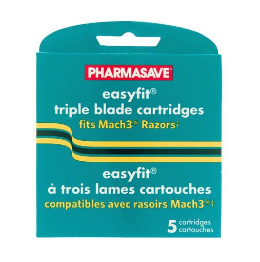Picture of PHARMASAVE EASY FIT MENS 3 BLADE CARTRIDGES 5S                             